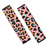 Pink Cheetah Print Seat Belt Cover-grizzshop