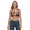 Pink Cheetah Print Sports Bra-grizzshop