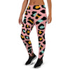 Pink Cheetah Print Women's Joggers-grizzshop