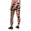 Pink Cheetah Print Women's Leggings-grizzshop