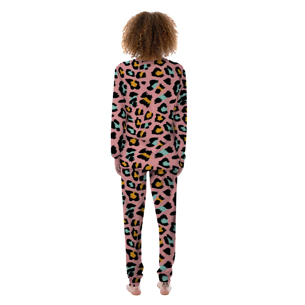 Pink Cheetah Print Women's Pajamas-grizzshop