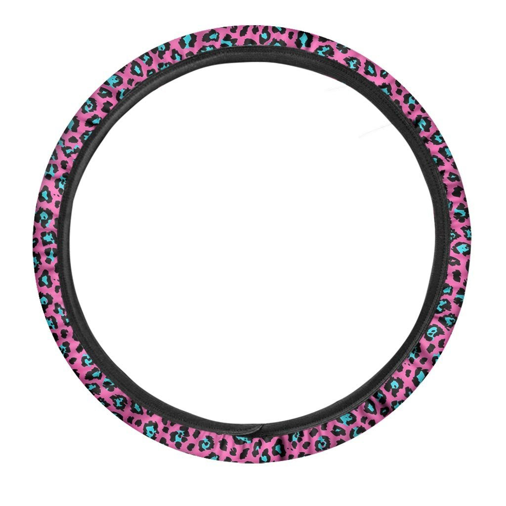 Pink Cheetah Steering Wheel Cover-grizzshop