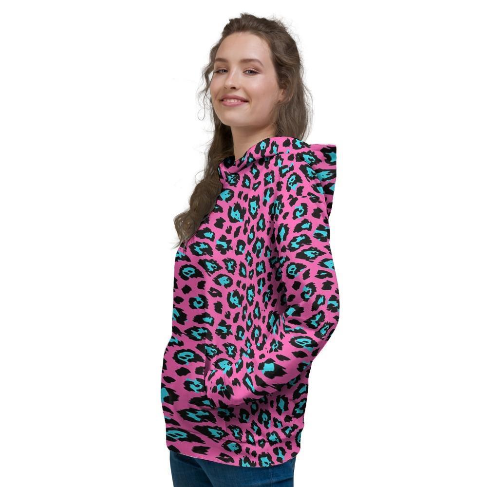 Pink Cheetah Women's Hoodie-grizzshop