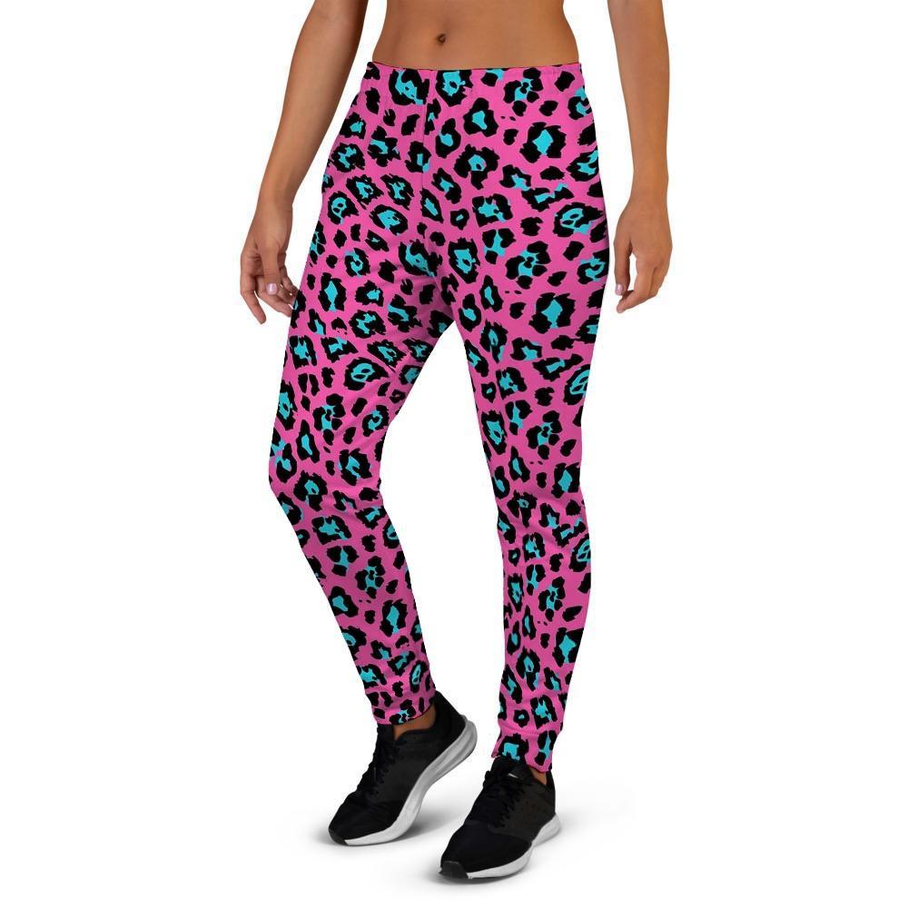 Pink Cheetah Women's Joggers-grizzshop