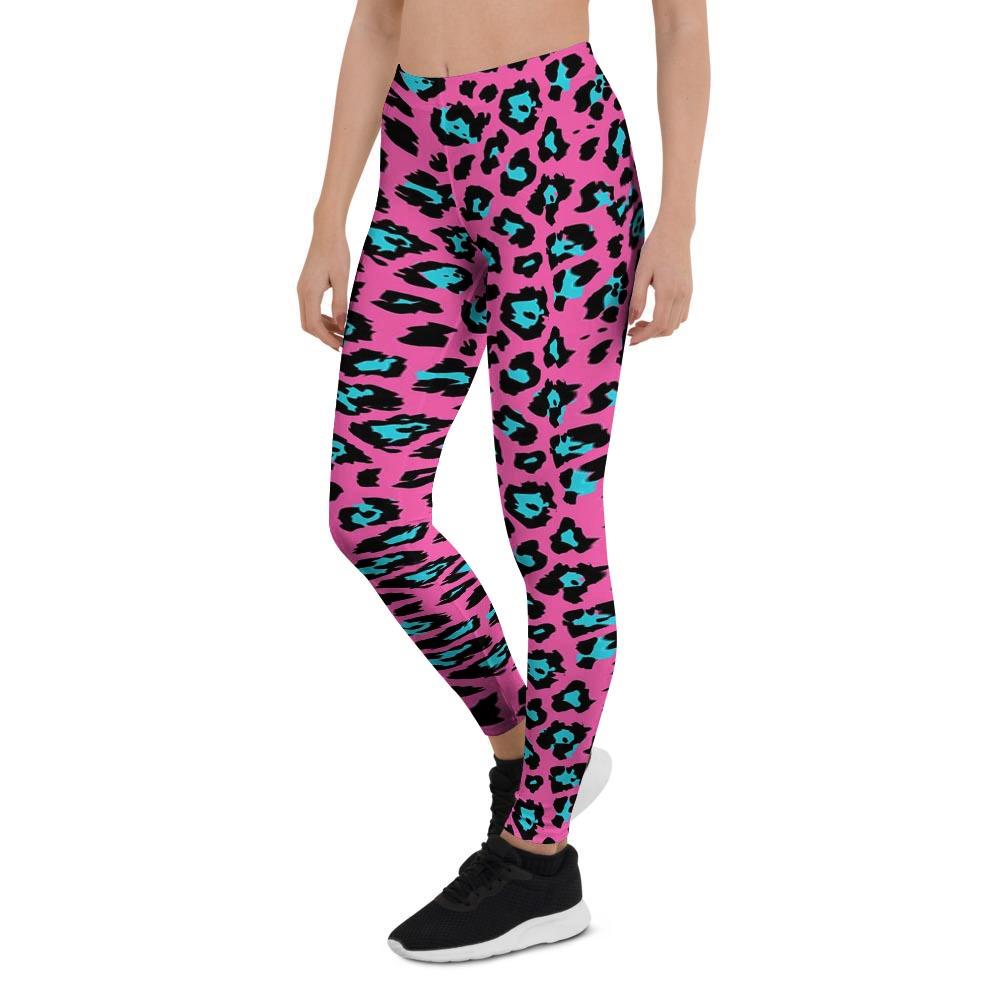 Pink Cheetah Women's Leggings-grizzshop