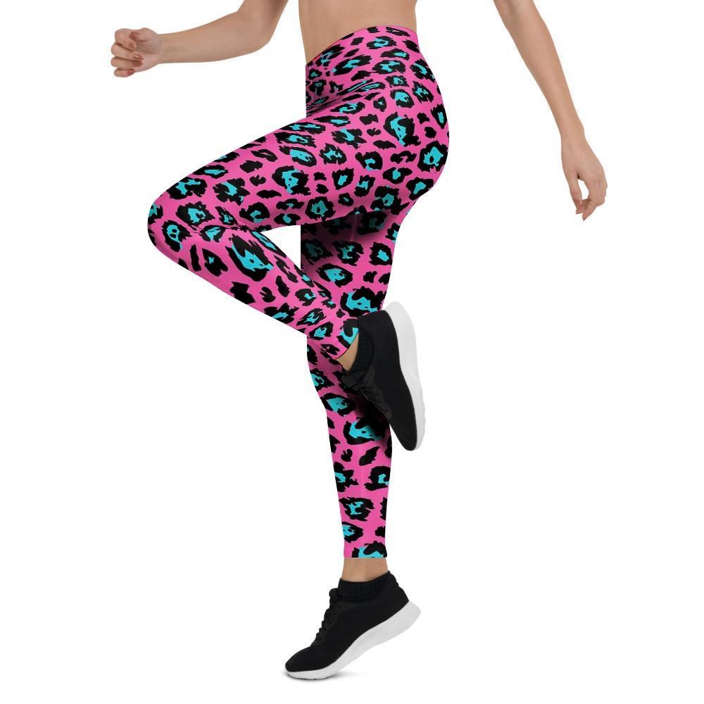 Pink Cheetah Women's Leggings-grizzshop