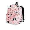 Pink Cow And Milk Print Backpack-grizzshop