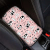 Pink Cow And Milk Print Car Console Cover-grizzshop