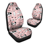 Pink Cow And Milk Print Car Seat Covers-grizzshop