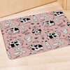 Pink Cow And Milk Print Door Mat-grizzshop