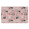 Pink Cow And Milk Print Door Mat-grizzshop