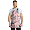 Pink Cow And Milk Print Men's Apron-grizzshop