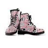 Pink Cow And Milk Print Men's Boots-grizzshop