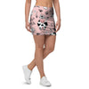 Pink Cow And Milk Print Mini Skirt-grizzshop