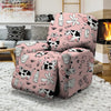 Pink Cow And Milk Print Recliner Cover-grizzshop