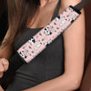 Pink Cow And Milk Print Seat Belt Cover-grizzshop