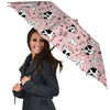 Pink Cow And Milk Print Umbrella-grizzshop