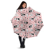 Pink Cow And Milk Print Umbrella-grizzshop