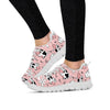 Pink Cow And Milk Print Women's Sneakers-grizzshop