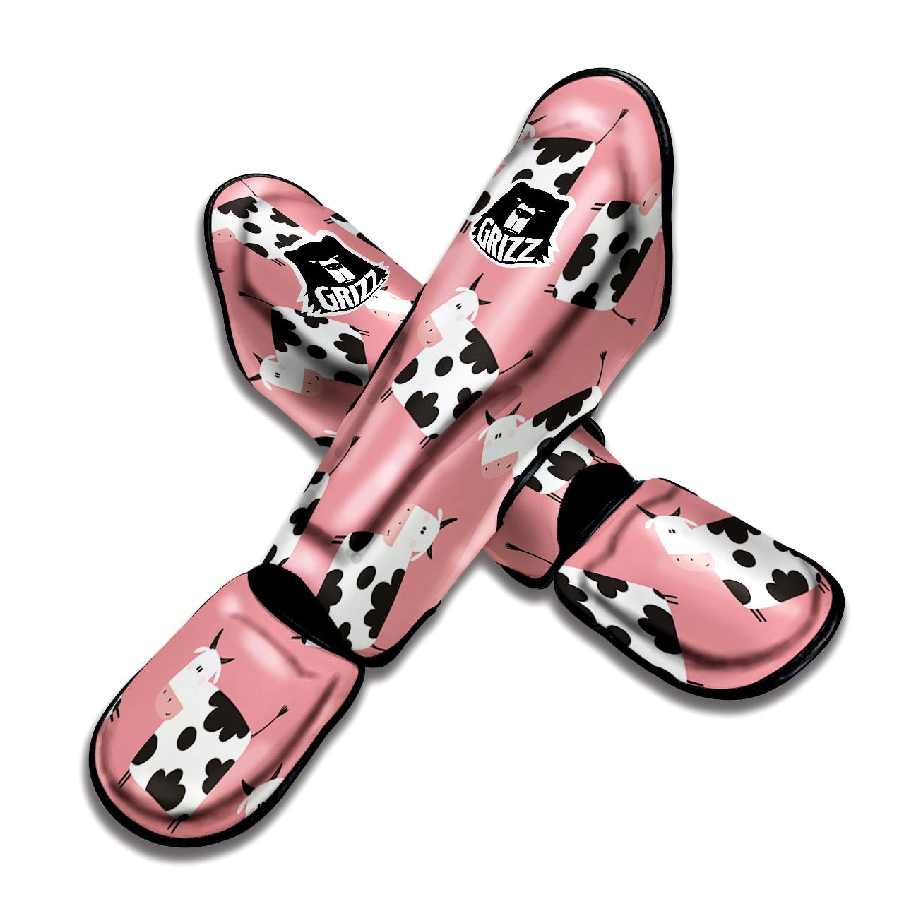 Pink Cow Muay Thai Shin Guard-grizzshop