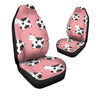 Pink Cow Pattern Print Car Seat Covers-grizzshop