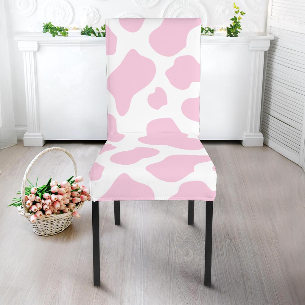 Pink Cow Pattern Print Chair Cover-grizzshop