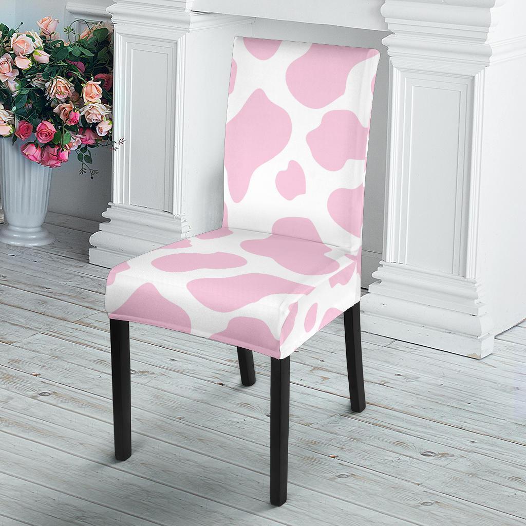 Pink Cow Pattern Print Chair Cover-grizzshop