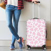 Pink Cow Pattern Print Luggage Cover Protector-grizzshop