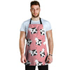 Pink Cow Pattern Print Men's Apron-grizzshop