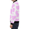 Pink Cow Pattern Print Men's Bomber Jacket-grizzshop