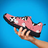 Pink Cow Pattern Print Men's Sneakers-grizzshop