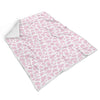 Pink Cow Pattern Print Throw Blanket-grizzshop