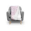 Pink Cow Pattern Print Throw Blanket-grizzshop