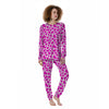 Pink Cow Print Pattern Women's Pajamas-grizzshop