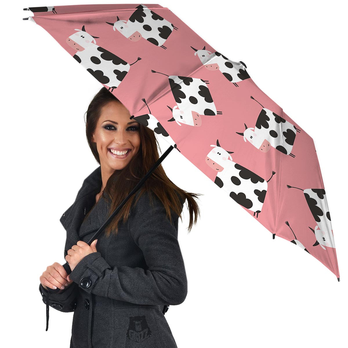 Pink Cow Umbrella-grizzshop