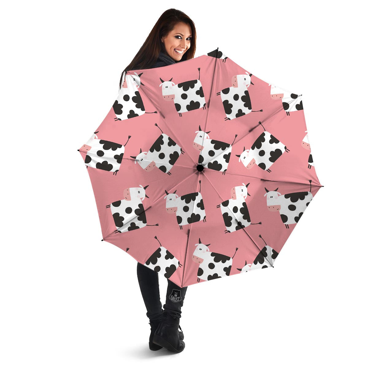 Pink Cow Umbrella-grizzshop