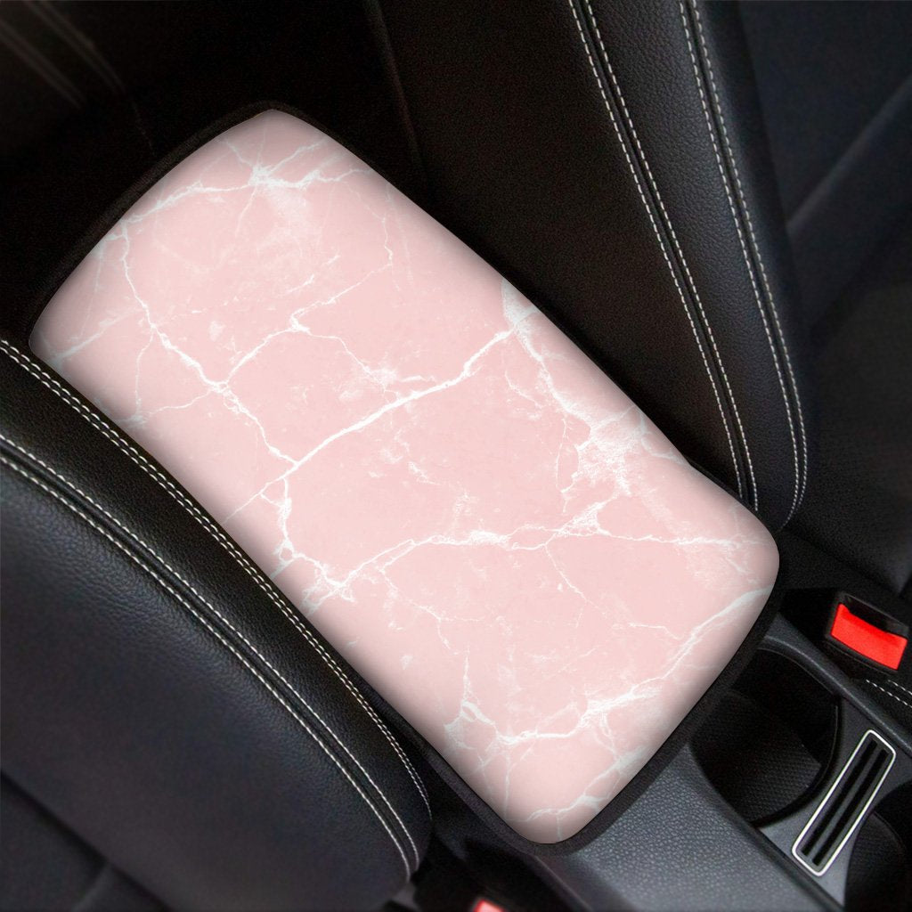 Pink Cracked Marble Car Console Cover-grizzshop