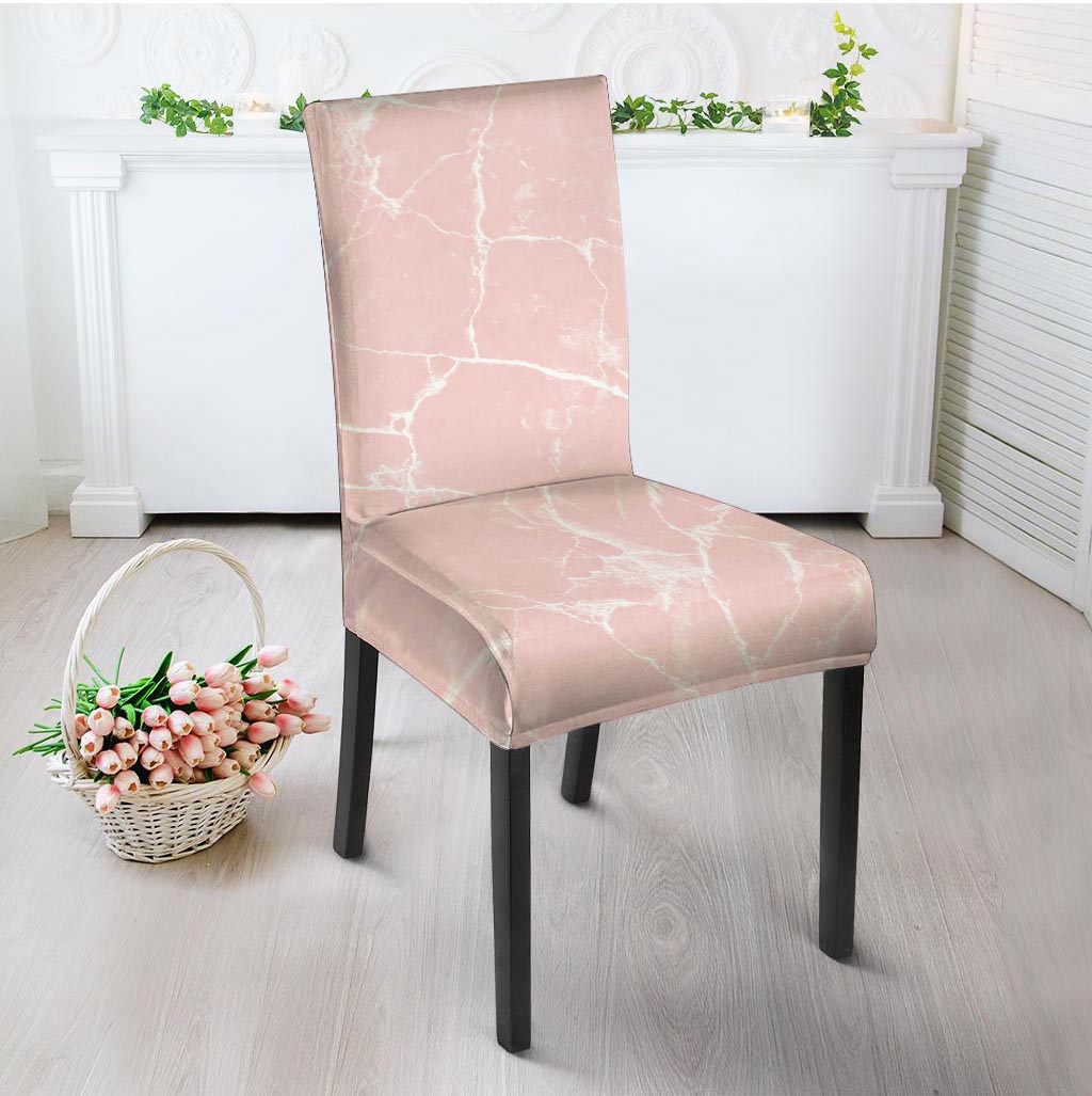 Pink Cracked Marble Chair Cover-grizzshop