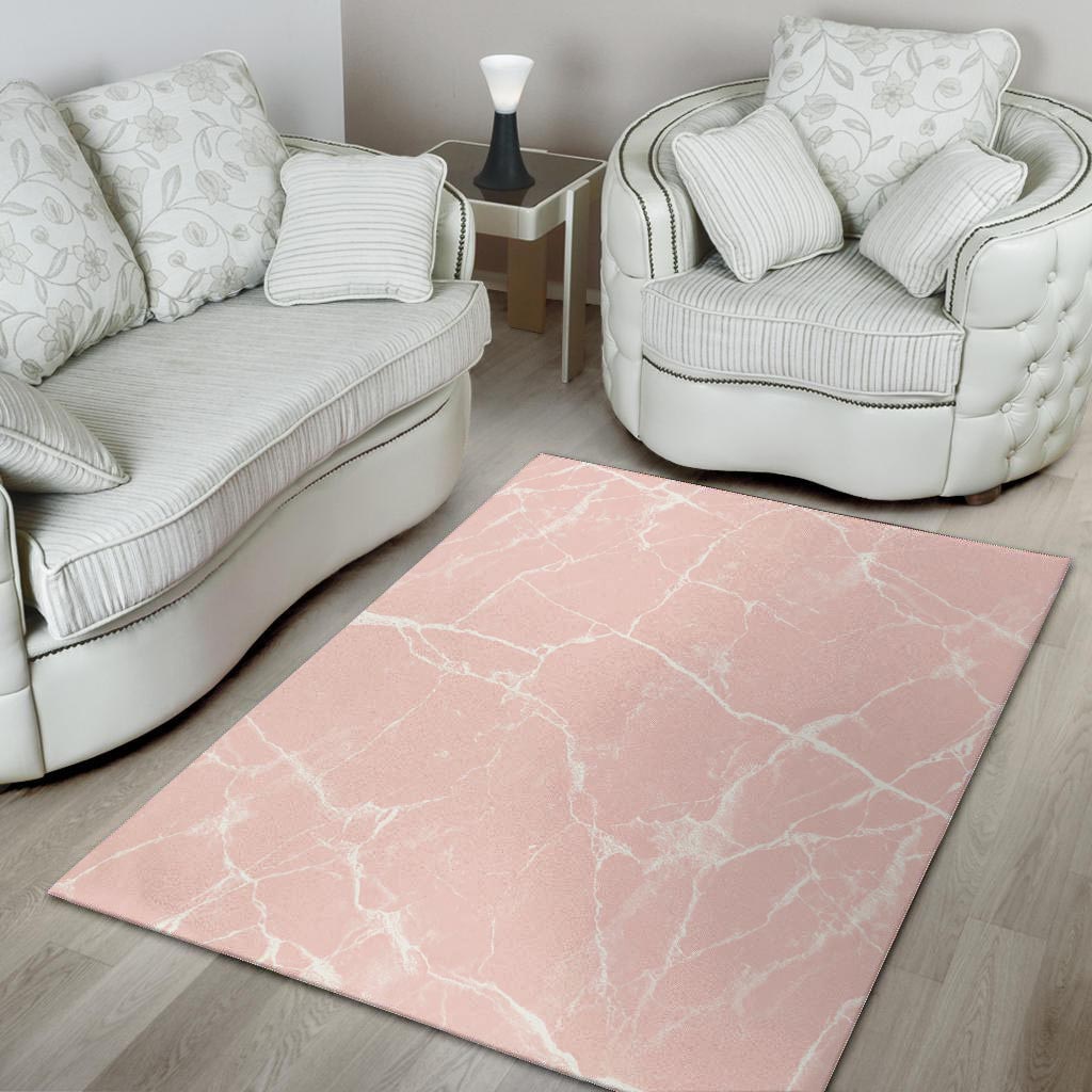 Pink Cracked Marble Floor Mat-grizzshop