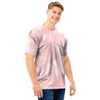 Pink Cracked Marble Men T Shirt-grizzshop