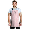 Pink Cracked Marble Men's Apron-grizzshop