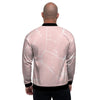 Pink Cracked Marble Men's Bomber Jacket-grizzshop