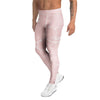 Pink Cracked Marble Men's Leggings-grizzshop