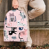 Pink Cute Cat Print Backpack-grizzshop