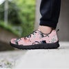 Pink Cute Cat Print Men's Sneakers-grizzshop