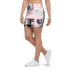 Pink Cute Cat Print Mini Skirt-grizzshop