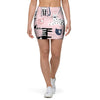 Pink Cute Cat Print Mini Skirt-grizzshop