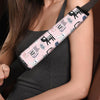 Pink Cute Cat Print Seat Belt Cover-grizzshop