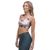 Pink Cute Cat Print Sports Bra-grizzshop