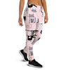 Pink Cute Cat Print Women's Joggers-grizzshop